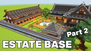 Japanese Estate Base  Minecraft Tutorial Part 2 [upl. by Florin]