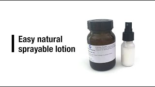 Easy natural sprayable lotion [upl. by Retnyw637]