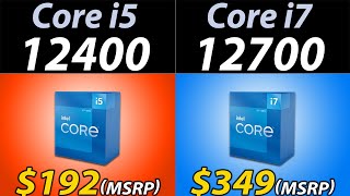 i512400 vs i712700  How Much Performance Difference [upl. by Nhepets861]