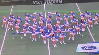 2022 Dallas Cowboys cheerleaders pregame signature dance Thunderstruck 82622 [upl. by Adnuhsal]