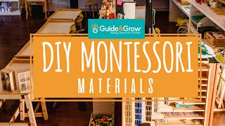 DIY Montessori Materials on a Budget  Guide amp Grow TV [upl. by Drofnats]