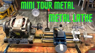 Mini tour métal fait maisonhomemade métal lathe [upl. by Leahcar885]