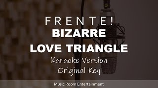 Frente  Bizarre Love Triangle Karaoke Songs With Lyrics  Original Key Acoustic Guitar [upl. by Enelehcim]