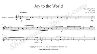 Joy to the World  Descant Recorder [upl. by Gery]