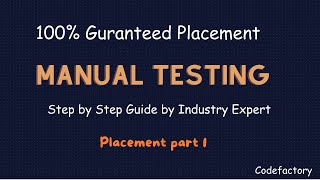 Placement Part 1 Manual testing complete placement guide theory topics explained in detail [upl. by Stover]