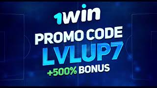 1WIN PROMO CODE LVLUP7  500  CASHBACK Bonus on 1win [upl. by Shanta]