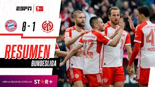 ¡HATTRICK DE KANE EN LA APLANADORA VICTORIA DE LOS BÁVAROS  Bayern Munich 81 Mainz RESUMEN [upl. by Elery396]