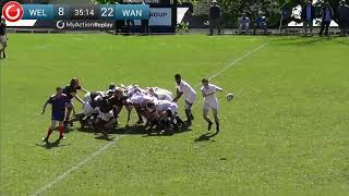 HIGHLIGHTS  XV Rugby Wellington College Vs Wanganui Collegiate [upl. by Ymirej]