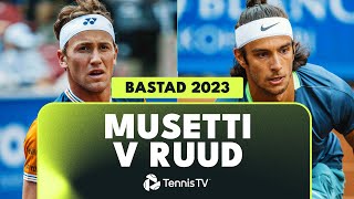 Casper Ruud vs Lorenzo Musetti In SemiFinals  Bastad 2023 Highlights [upl. by Atiugal]