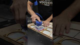 Make sanding small laser cut pieces easier woodworking laserengraving [upl. by Nauhs]