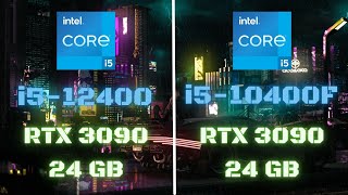 i5 12400 vs i5 10400F RTX 3090 In Game  2022  Test in 8 Games [upl. by Lawtun]