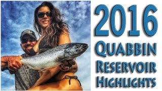 2016 Quabbin Fishing Targeting salmon Smallmouth amp Trout [upl. by Siraf]