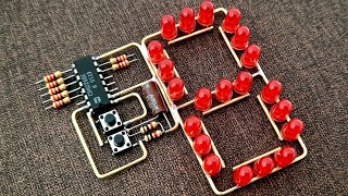 How to make Seven Segment Counter Using IC 4026 [upl. by Ratib]