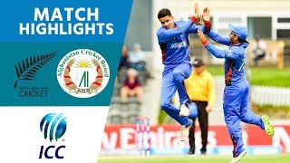 Afghanistan Smash Hosts NZL  New Zealand vs Afghanistan  U19 Cricket World Cup 2018  Highlights [upl. by Assirral]