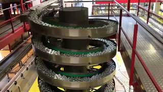 AmbaFlex Spiral Conveyor  Bottling amp Canning  Metal Cans [upl. by Victory]