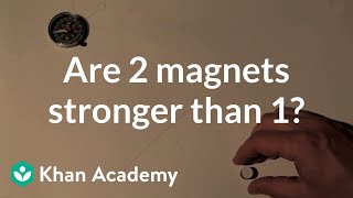 Are 2 magnets stronger than 1  Discoveries and projects  Physics  Khan Academy [upl. by Ymme]