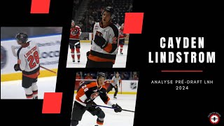 Cayden Lindstrom  Analyse de joueur repêchage LNH 2024 [upl. by Jonas]