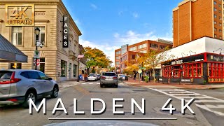 Malden Massachusetts  4k Driving Tour  NewEngland Fall Foliage 2023 [upl. by Kalman]