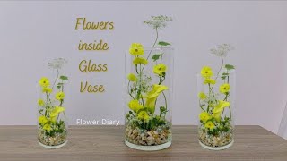 28 Flowers inside Glass Vase Flower Arrangement [upl. by Robins]