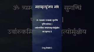 Mahamrityunjay Mantra I महामृत्युंजय मंत्र  Lyrics   mybhakti [upl. by Ronnholm]