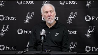 202324 San Antonio Spurs Season  Gregg Popovich PostGame Interview 1122023 [upl. by Cynthie921]