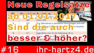 Neue Regelstufen ab 112017  Höherer Regelbedarf  ihrhartz4de 16 [upl. by Adnilec]