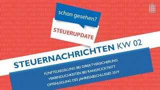 Steuernachrichten  Update 022021  Kostenlos amp schnell informiert [upl. by Weide]