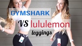 GymShark Leggings Vs Lululemon Leggings  Indepth Try On Review [upl. by Joannes]