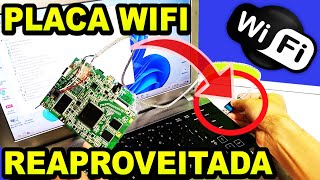 PLACA WIFI DE TABLET NO USB  TESTAMOS 5 VOLTS DIRETO  ideia para estrutura com antena [upl. by Proctor77]