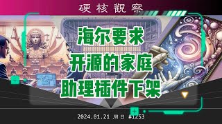 🅷 海尔要求开发者下架开源的家庭助理插件» 0121 周日 硬核观察 1253 [upl. by Sheepshanks597]