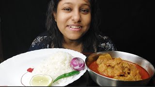 Eating Show  Rice With Spicy 🔥 Mutton Curry  poulamieatingshow eatingshow food [upl. by Tawsha]