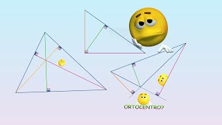 Altezze 📏 📐dei triangoli acutangoli rettangoli ottusangoli e ortocentro [upl. by Morna]