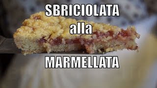 SBRICIOLATA alla MARMELLATA di FRAGOLE  ricetta facile PRESTOFATTO [upl. by Modestia]