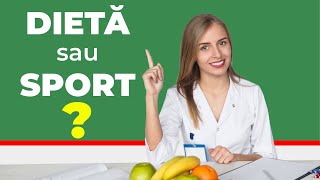 Ce te ajută să slăbeşti mai mult dieta sau sportul [upl. by Shanta954]