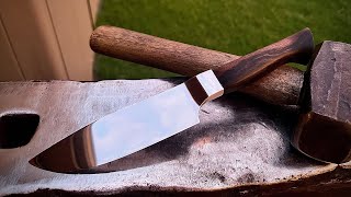 Forging an integral bolster knife [upl. by Irrab756]