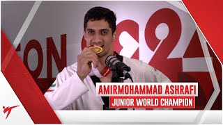 INTERVIEW AMIRMOHAMMAD 78KG JUNIOR WORLD CHAMPION 2024 CHUNCHEON [upl. by Cutler]