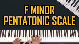 How To Play The F Minor Pentatonic Scale On Piano  Beginners Lesson  Tutorial [upl. by Danyelle]