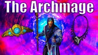 THE ARCHMAGE  Master of the Arcane Skyrim SE Build ft Infinite Oni [upl. by Wendelin]