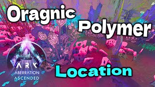 Best Organic Polymer Farm Spot on Aberration Ark Ascended How to farm Polymer aberration Asa [upl. by Broddy]