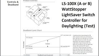 LS100X WattStopper LightSaver Daylighting Controller Wiring Testing Setting Title 24 Part 6 LS100XA [upl. by Alessandra]