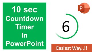 How to create a Countdown Timer in PowerPoint  PowerPoint Tutorials [upl. by Naugal]