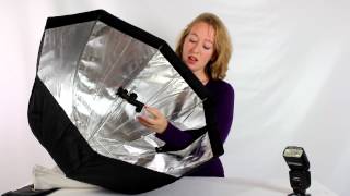 CowboyStudio Octagon Umbrella Speedlite Softbox [upl. by Ilrebmyk]