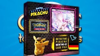 Pokemon  Fallakte Mewtu GX Meisterdetektiv Pikachu Kollektion  Opening Unboxing [upl. by Sidoma]