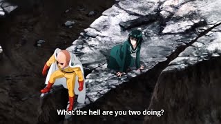 ワンパンマン Saitama protects Fubuki from the fastest dangerous criminal Tasumaki is confused Saitama [upl. by Old]