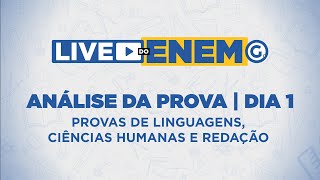 Enem 2024  Dia 1 análise da prova de linguagens ciências humanas e redação [upl. by Eedya668]