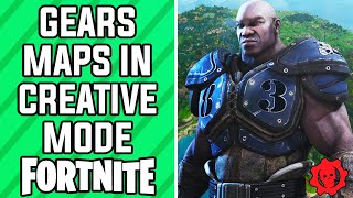 GEARS OF WAR IN FORTNITE  Fortnite Battle Royale Gears of War Map Gameplay Gears x Fortnite [upl. by Hagile]