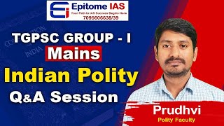 INDIAN POLITY  EPISODE 11  BY PRUDHVI SIR  EPITOME IAS  trending viral education upsc [upl. by Abekam]