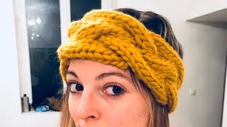 Pour tricoter LE Headband torsadé en 30 min [upl. by Zeba]