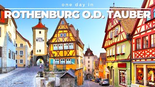 ONE DAY IN ROTHENBURG OB DER TAUBER GERMANY 🇩🇪  4K  Take a trip to a thousand years of history [upl. by Dennett]