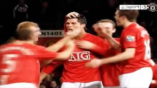 Cristiano Ronaldo 30 yard Free Kick Man UTD vs Portsmouth 30 01 08 HD [upl. by Nicoli]